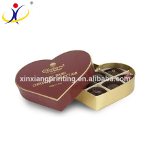 Herzform Schokoladengeschenkboxpapier, Schokoladenverpackungskasten, luxuriöser extravaganter Schokoladenkasten
